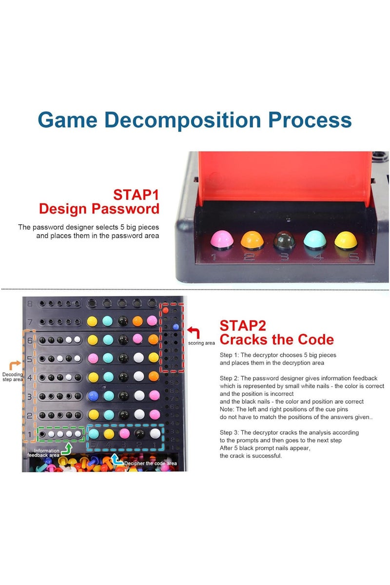 Children's Desktop Game, Parent-Child Interactive Competitive Board Games, Classic Code Breaker Game, Brain Development Puzzle Game, Code Breaker Game - Image 2