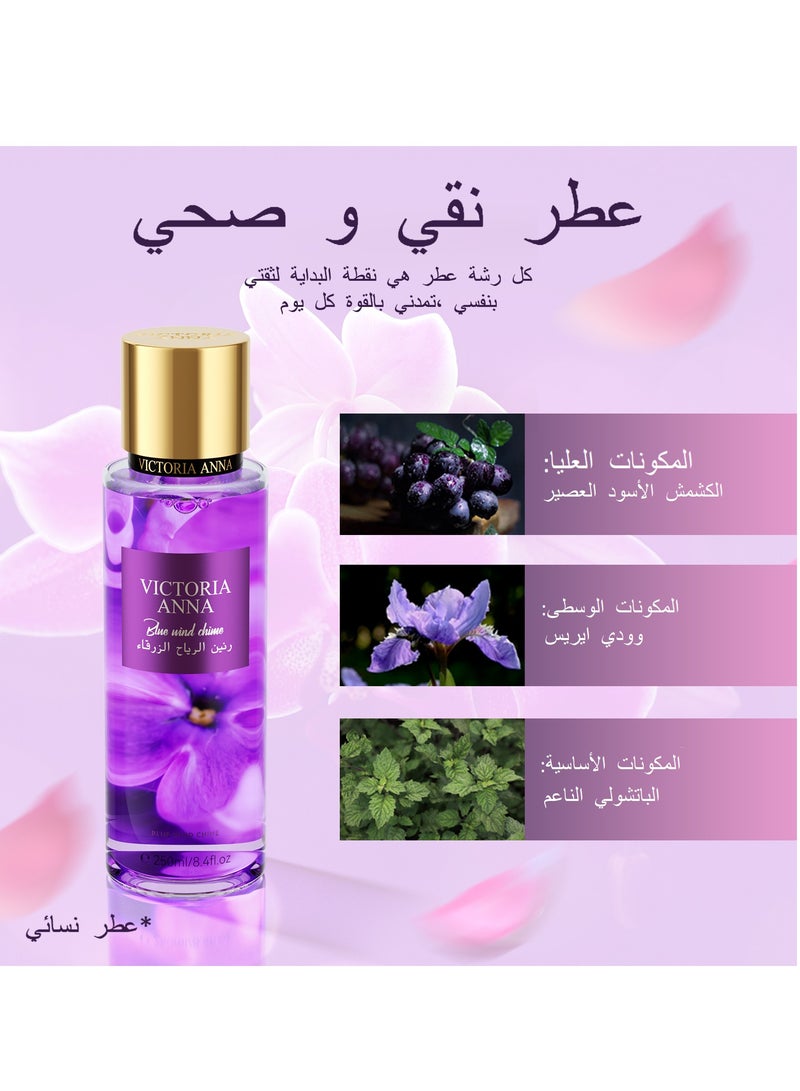 VICTORIA ANNA 250ml Body Spray Flower Fragrance Mist Women Gift Victoria Anna  - Image 1