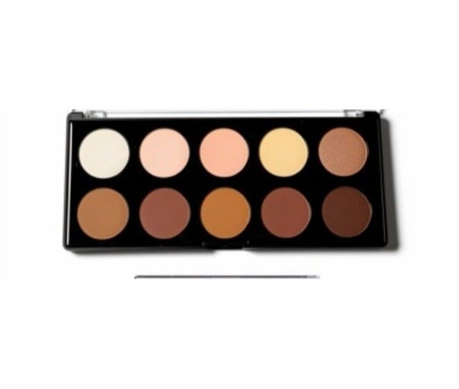 LORA Professional Contour & Highlighter Palette – 10 Natural Shades - Image 5