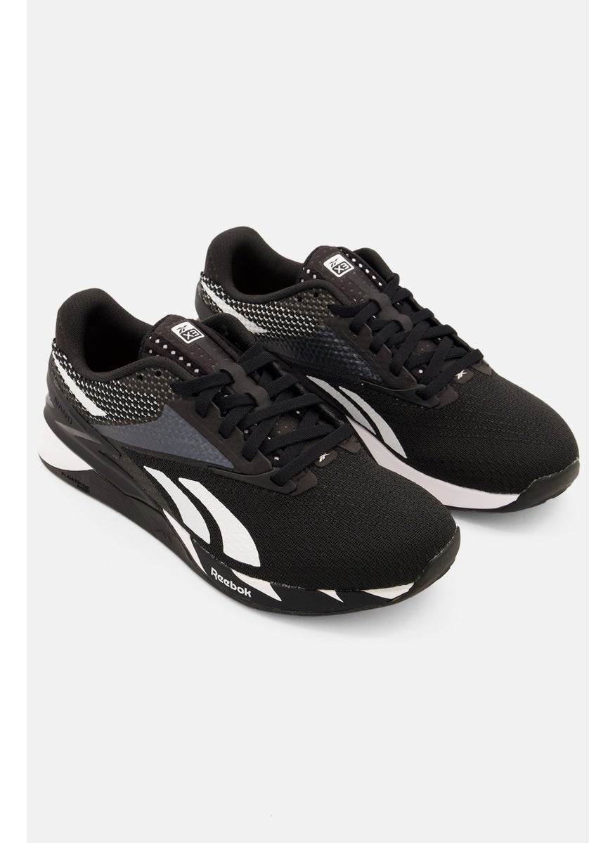 Reebok Kids Boy Nano X3 Lace Up Training Shoes, Black  - Image 1