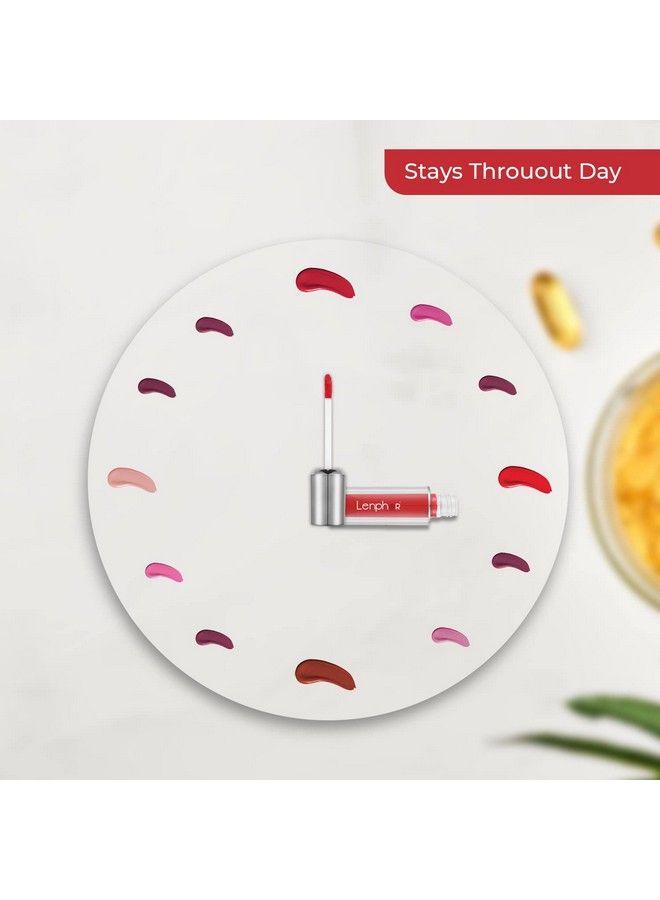 Lenphor Colour Me Up Liquid Lipstick Is Infused With Vitamin A And E Super Pigmented Transferproof Smudgeresistant Matte Look Desert Taupe 0122Ml - Image 5