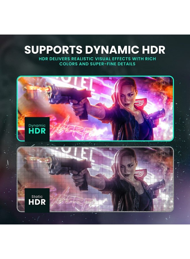 LINKUP كابل DisplayPort Dp1.4 Dp8K مقاس 34Awg (معتمد من Vesa) مرن للغاية [ 8K عند 60 هرتز 4K عند 144 هرتز ] 1 متر 3.28 قدم - Image 4