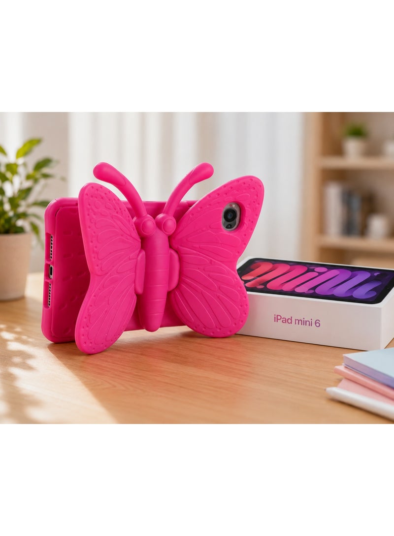 غطاء حماية متين وآمن للأطفال بتصميم فراشة لجهاز iPad Mini 6 - Image 1