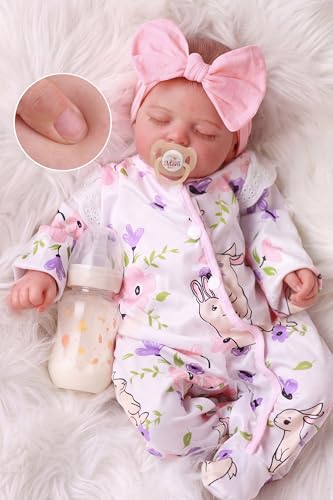 BABESIDE Lifelike Reborn Baby Dolls Girl 20 Inch Realistic Newborn Baby Dolls with Poseable Body Real Life Baby Dolls with Accessories for 3 Year Old Girls Gifts Pretend Play Collection - Image 1