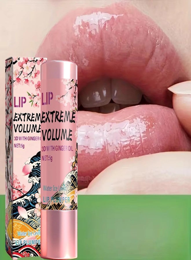 Peptides Lip Balm with Ginger Oil, Moisturizing Plumping Lip Cream, Non-Sticky Smoothing Lip Care, Dark Lip Corrector for Smooth Voluminous Lips - Image 2