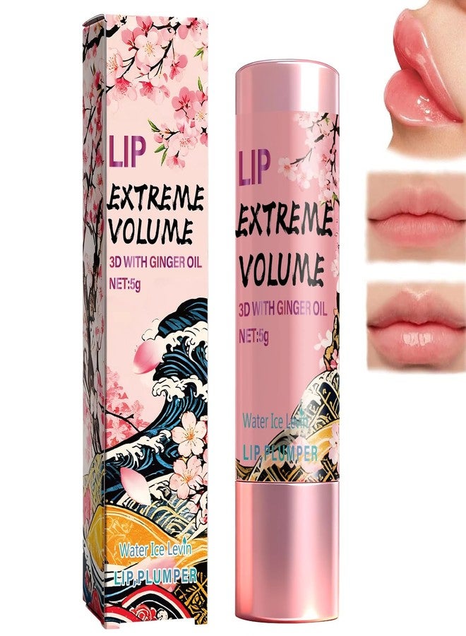 Peptides Lip Balm with Ginger Oil, Moisturizing Plumping Lip Cream, Non-Sticky Smoothing Lip Care, Dark Lip Corrector for Smooth Voluminous Lips - Image 1