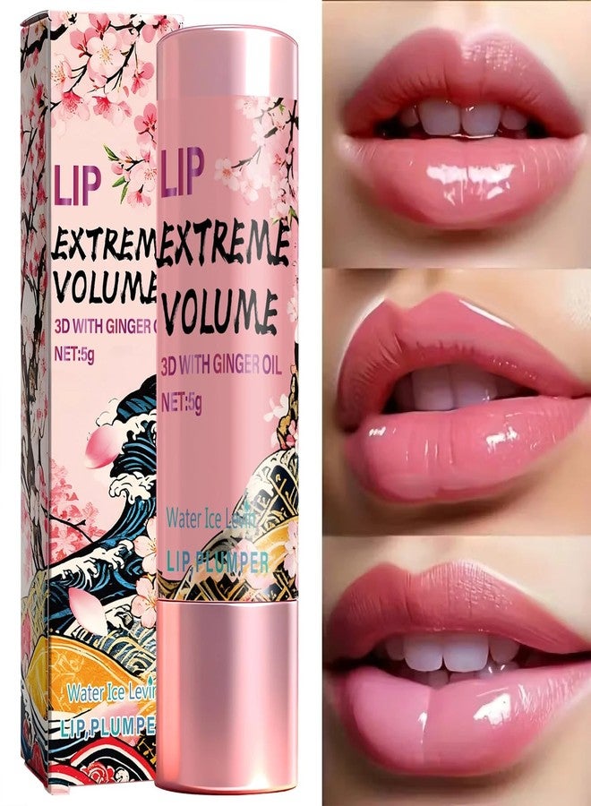 Peptides Lip Balm with Ginger Oil, Moisturizing Plumping Lip Cream, Non-Sticky Smoothing Lip Care, Dark Lip Corrector for Smooth Voluminous Lips - Image 5