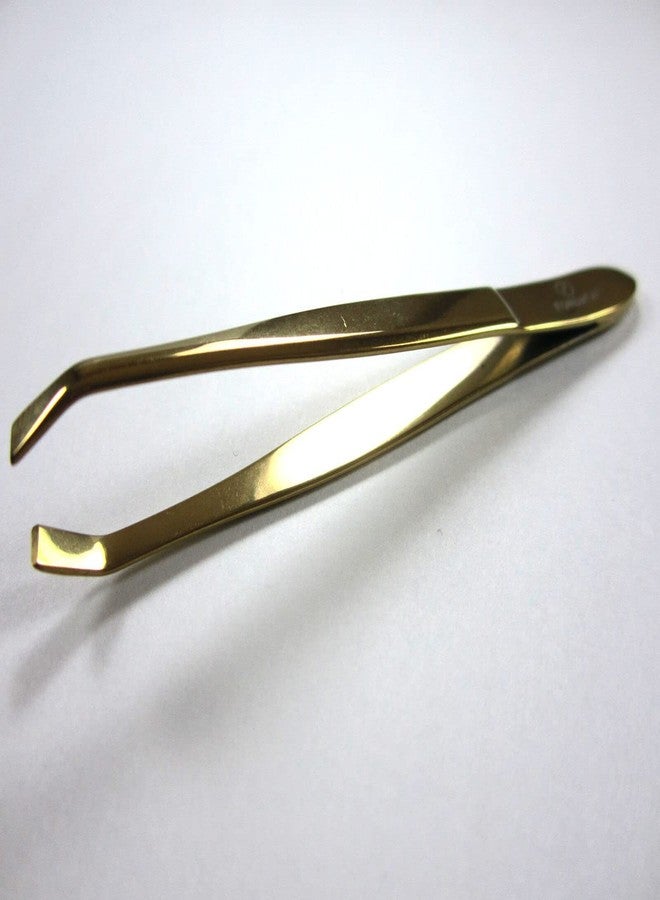 Forgica Gold Tweezers Curved Titanium Gold Color For Long Lasting - Image 2