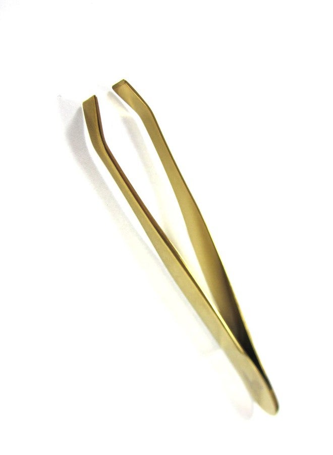 Forgica Gold Tweezers Curved Titanium Gold Color For Long Lasting - Image 4