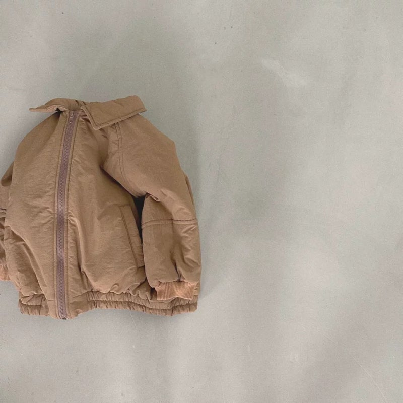 Korean Style Kids Padded Jacket Light brown 