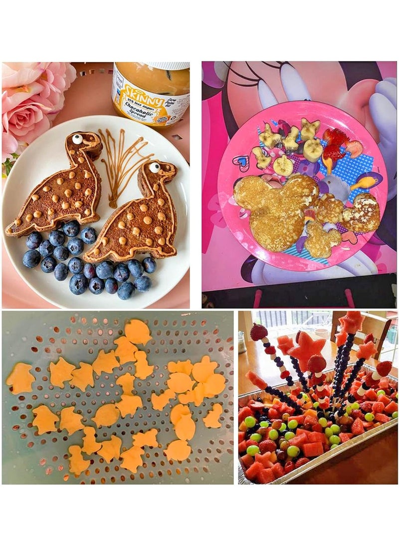 موثوقية التنبؤ طقم قواطع ساندويتش للأطفال قطاعة فاكهة خضروات وفواكه على شكل حيوان ديناصور فأر قلب فأر نجمة قطاعة خبز بنجمة - Image 3