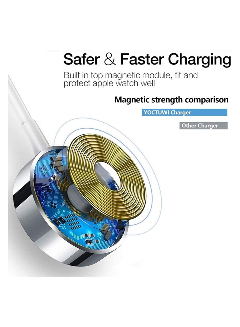 iWatch Charger Wireless Smart Watch Magnetic Charging Cable, [MFi Certified] Wireless Charging Pad Cord For Apple Watch Series 6/SE/5/4/3/2/1  - Image 3