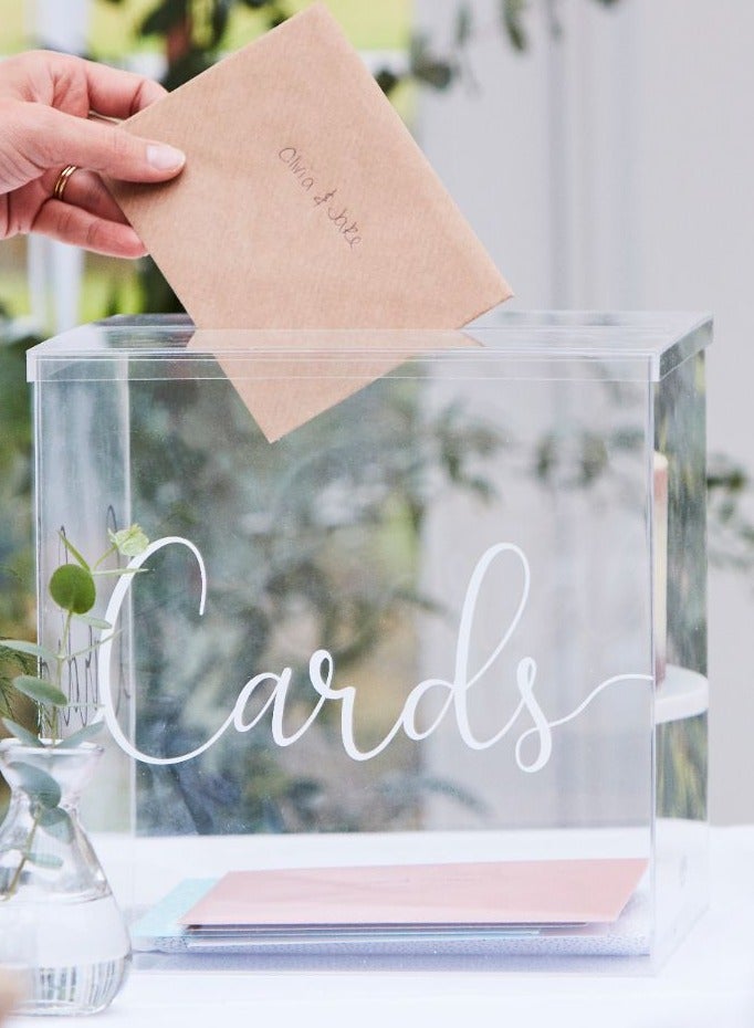 Ginger Ray Acrylic Card Box - Elegant Event Accessory - Image 2