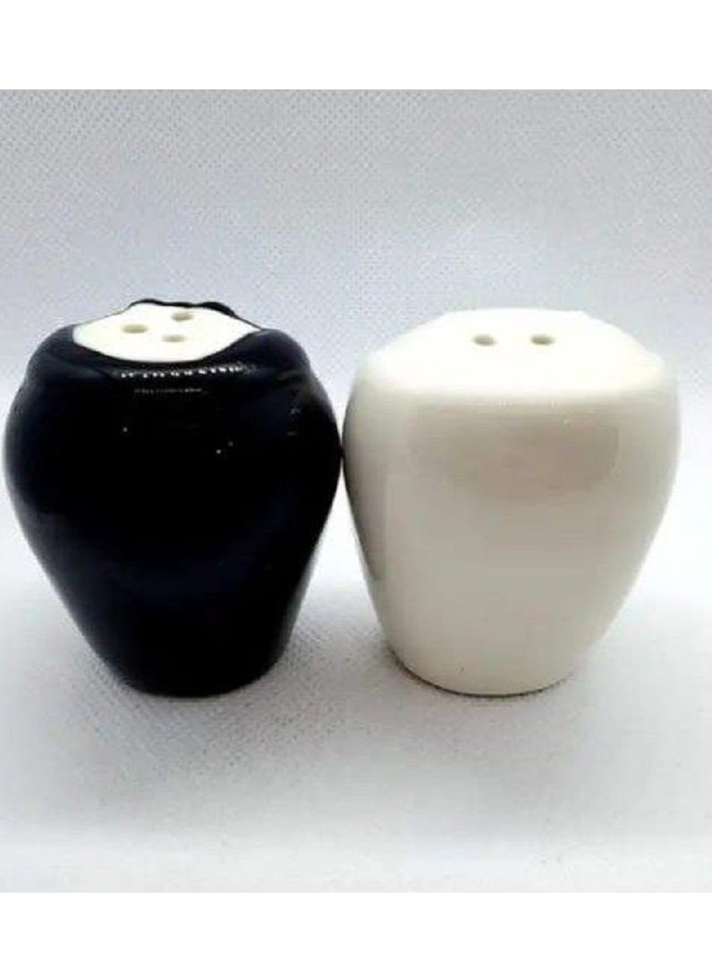 Bride and Groom Porcelain Salt and Pepper Shaker Set (Salt and Pepper Shaker) Packet of 2 Pieces