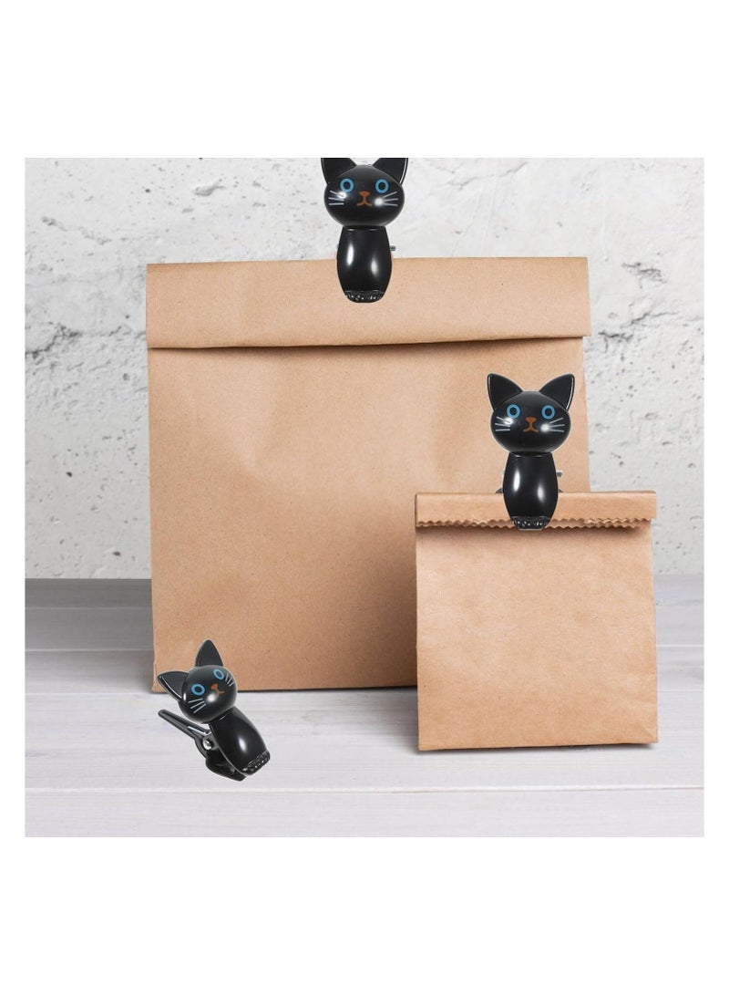 Chip Bag Clips 8pcs Cat-Shaped Bag Clips, Kitchen Food Bag Clips for Airtight Seal Multipurpose Clips  - Image 5