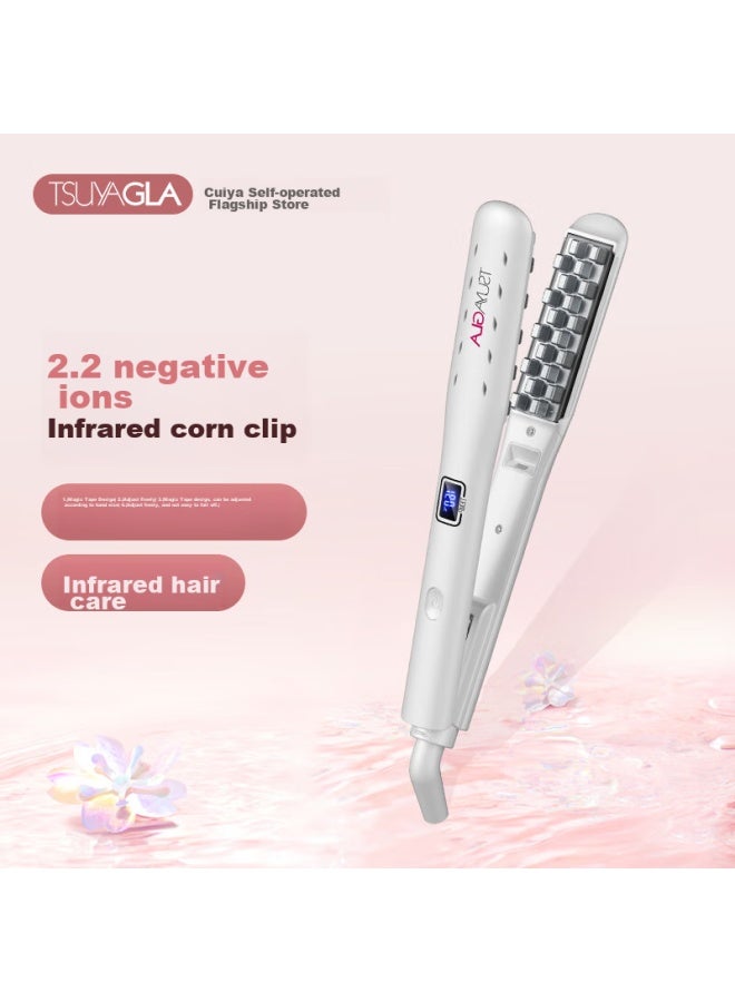 TSUYAGLA Cuiya Corn Clip, Volumizing Hair Clip, High Crown Corn Silk Clip, Infrared Negative Ion Hair Straightener, Root Lifting And Volumizing Tool For Women, T22 White, Qixi Valentine's Day Gift - Image 1