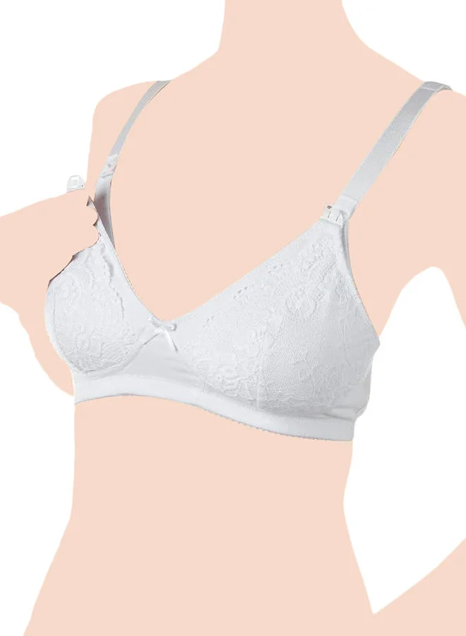 Chicco Cotton Stretch Nursing Bra 4D, White