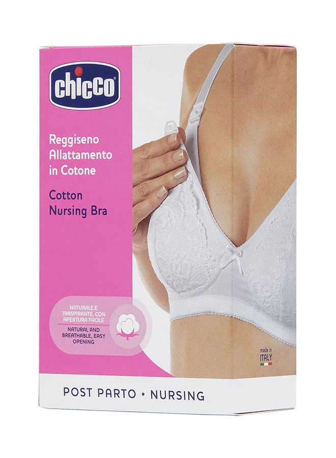 Chicco Cotton Stretch Nursing Bra 4D, White
