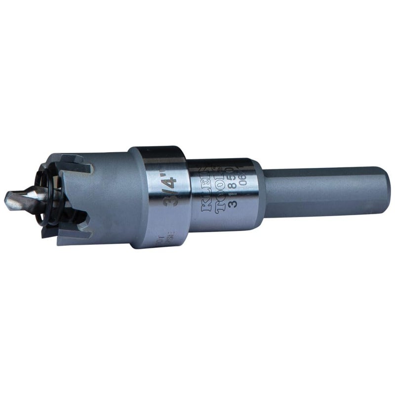 Klein Tools 31850 Heavy Duty Hole Cutter 34Inch Carbide Hole Cutter Cuts Stainless Steel Mild Steel Iron and Copper