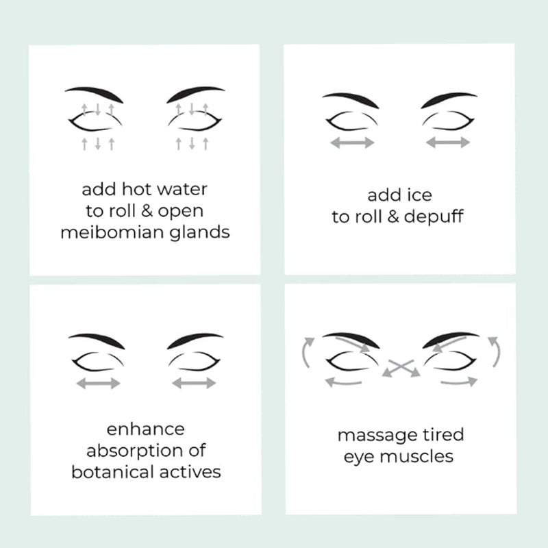 We Love Eyes - Focused Eye Roll - Tone, de-puff, & relax tired eyes. Hot compress for massaging meibomian glands. Fingertip precision. - Image 5