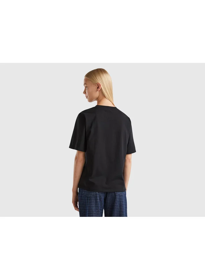 UNITED COLORS OF BENETTON T-Shirt With Logo Text