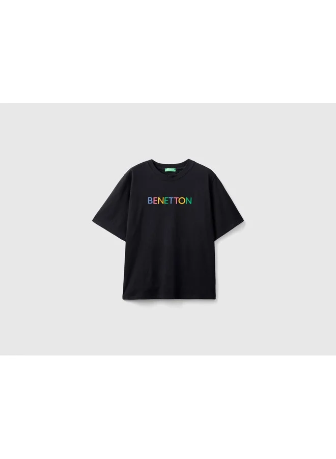 UNITED COLORS OF BENETTON T-Shirt With Logo Text
