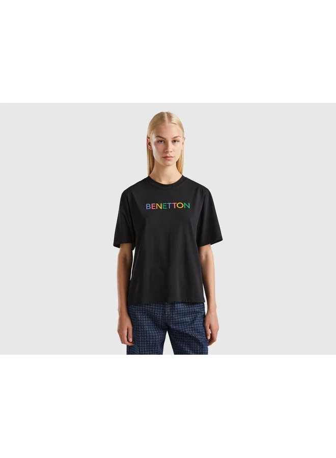 UNITED COLORS OF BENETTON T-Shirt With Logo Text