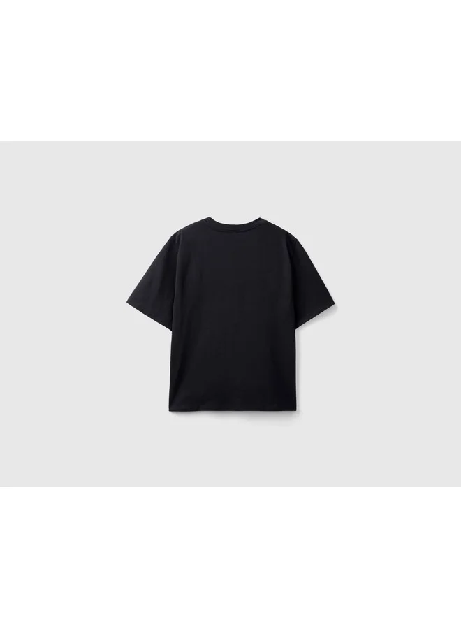 UNITED COLORS OF BENETTON T-Shirt With Logo Text