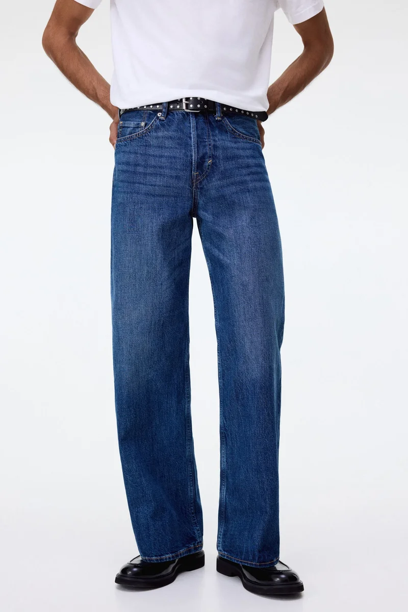 H&M  Loose Straight Jeans for Men | Best Price UAE