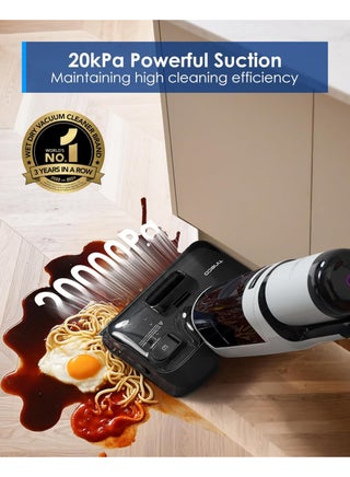 Tineco Floor ONE i5 Stretch Wet Dry Vacuum Cleaner, Vacuum & Mop in One Step, 20kpa Powerful Suction, 180° Lay-Flat Design, Anti-Tangle Design, Dual-Sided Edge Cleaning, Up to 30* Minutes Runtime 0.72 L 230 W FW441700AE Dark Grey - view 2