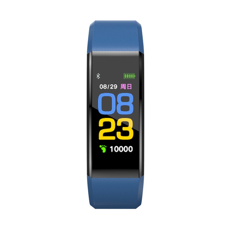 115plus smart sports bracelet factory direct sales pedometer heart rate blood pressure information prompt bluetooth bracelet gift [Fitpro background] 115Plus-Red - Image 4