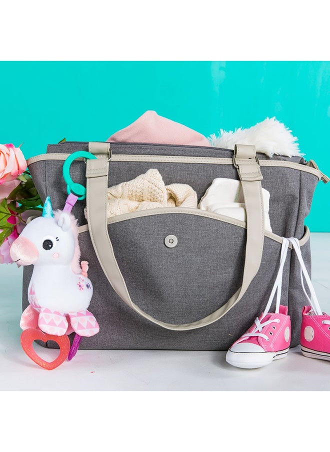 Bright Starts - Bright Starts Sparkle And Shine Unicorn On-The-Go Teething Toy, 0 - 36 Months - Image 1
