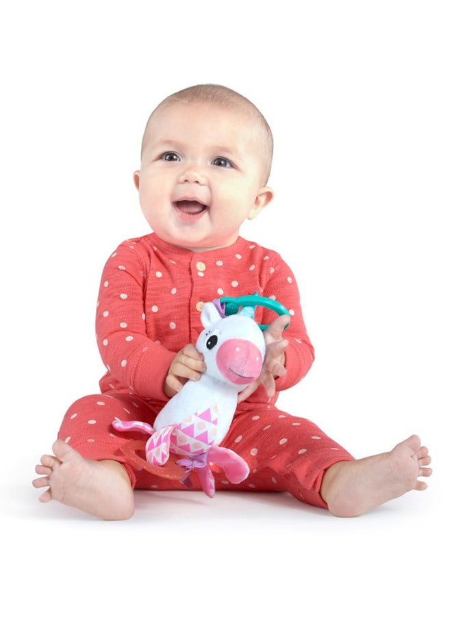 Bright Starts - Bright Starts Sparkle And Shine Unicorn On-The-Go Teething Toy, 0 - 36 Months - Image 1