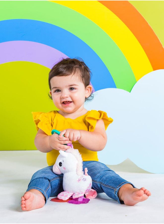 Bright Starts - Bright Starts Sparkle And Shine Unicorn On-The-Go Teething Toy, 0 - 36 Months - Image 1