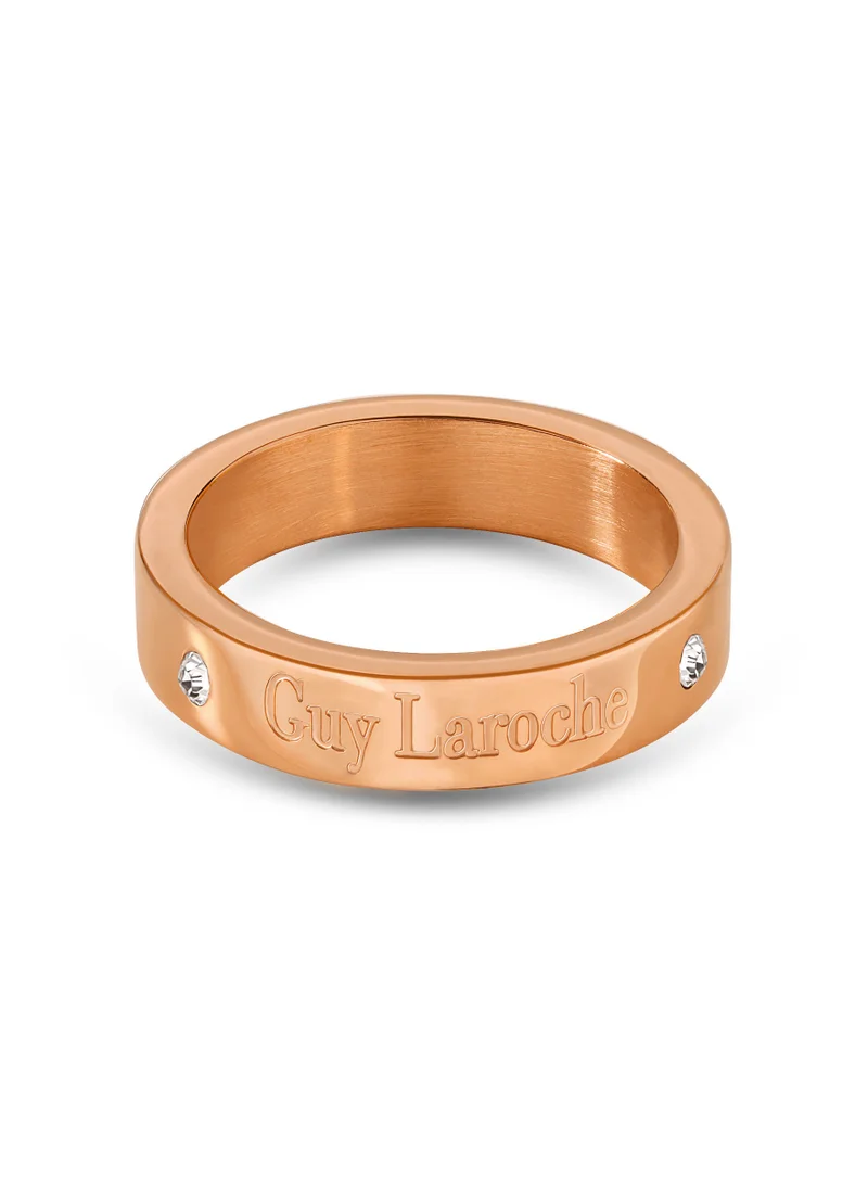 Guy Laroche Aurore Rosegold Finger Ring for Women 54 mm
