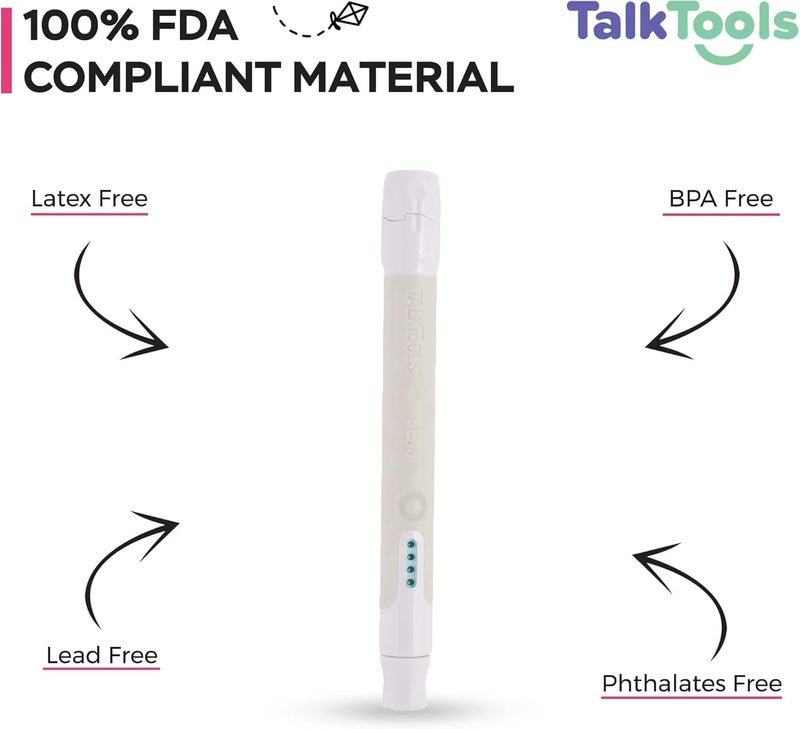 TalkTools Sensi (Grey) Oral Sensory Therapy Tool - Speech Therapy Toy for Kids | Oral Motor Therapy Tools for Speech and Feeding - Image 1