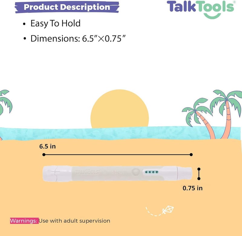 TalkTools Sensi (Grey) Oral Sensory Therapy Tool - Speech Therapy Toy for Kids | Oral Motor Therapy Tools for Speech and Feeding - Image 3