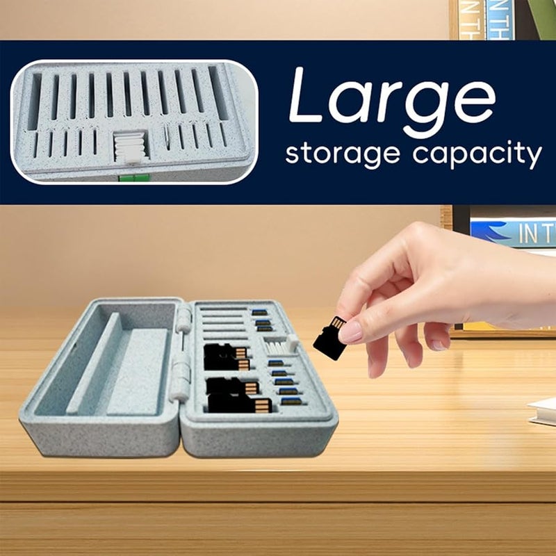 حافظة بطاقة الذاكرة لحالة التخزين الآمنة لمصوري الكاميرا بتصميم الضغط الربيعي - Image 3