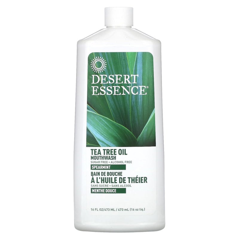 Desert Essence Tea Tree Oil Mouthwash 16 Fl Oz - Image 1