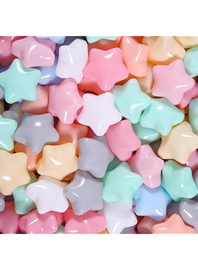 Excefore 100Pcs Star Ball Pit Balls For Kids Crush Proof Bpa Free Pink Play Balls Ideal For Toddler Ball Pits Pools Tents Perfect For Party Favors Summer Water Bath Toy - Image 1