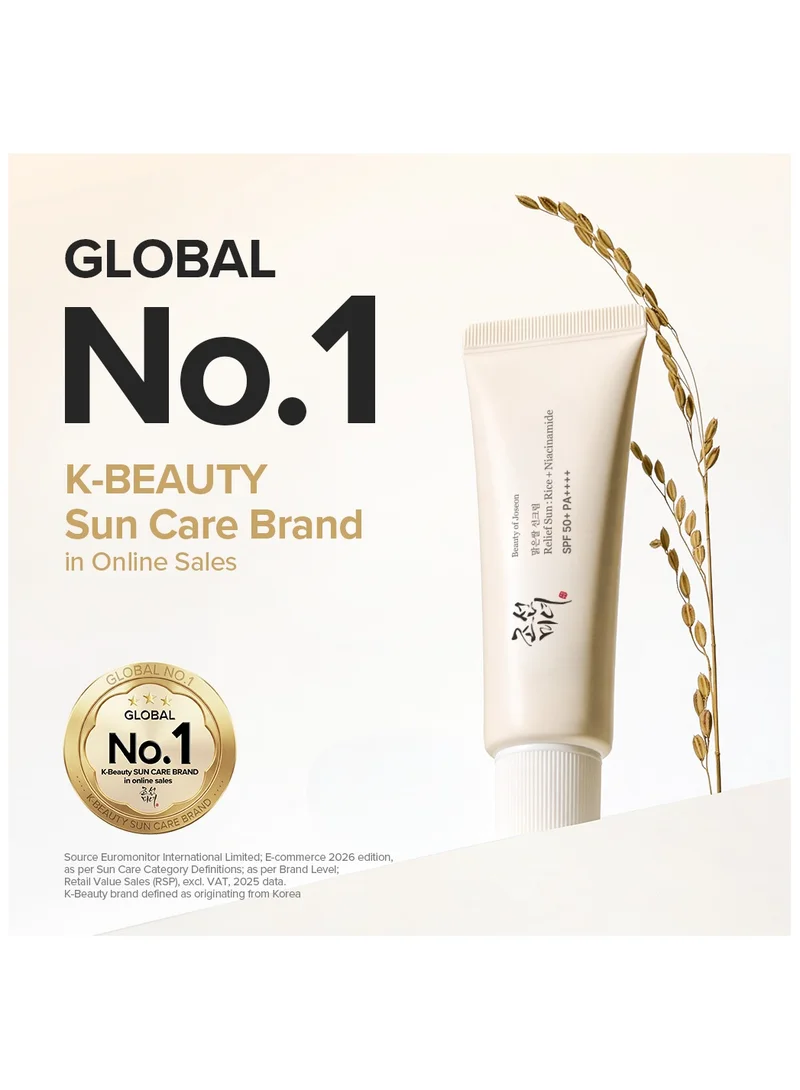 Beauty Of Joseon  Relief Sun Rice + Probiotics 50 ml SPF 50+ PA++++ Lightweight Sunscreen for Oily Skin  | Best Price UAE