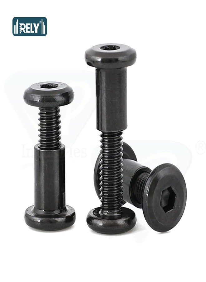 RELY+ Rely®⇒VP INDUSTRIES (Combo Set -20 Pcs) M6x16 mm Black Allen JCB Screw with JCB Female Sleeve Barrel Nut With Allen Key 1 Pc | Fastener for Joining Wood Boards, Cabinets, Cupboards,Chairs & Beds - Image 3