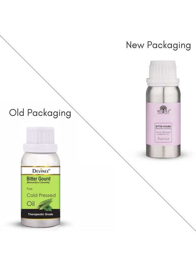 Devinez Bitter Gourd Coldpressed Oil 100Ml 100% Pure Natural & Undiluted For Antiaging Skin Shiny Hair Dry And Itchy Scalp Split Ends Dandruff Care & Natural Remedies - Image 3