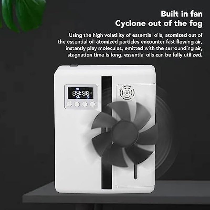 Bluetooth Smart Scent Air Machine,160ml Essential Oil Diffuser with Nebulizing Tech Automatic Aroma Diffuser Machine Portable Aromatherapy Humidifier for 300m³ Large Room (White) - Image 3