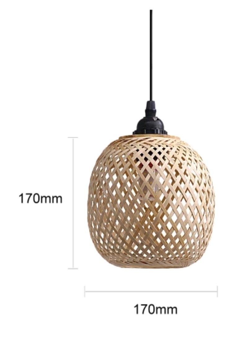 علاقي نجف خيزران E27*1L قطر 200 ملم  - Image 4