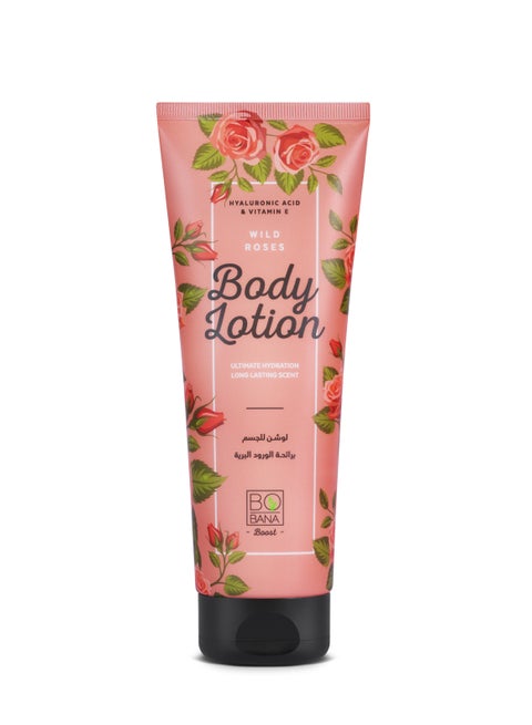 بوبانا لوشن للجسم برائحة الورود البرية، 250 مل