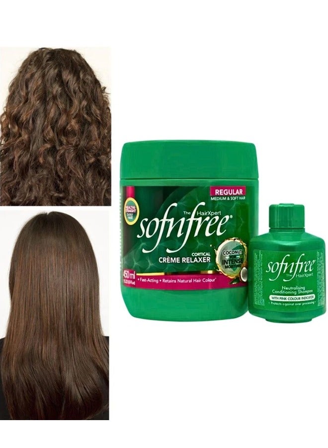 Sofn'free Cortical Soothing Shampoo & Cream Set 450 ml - Image 1