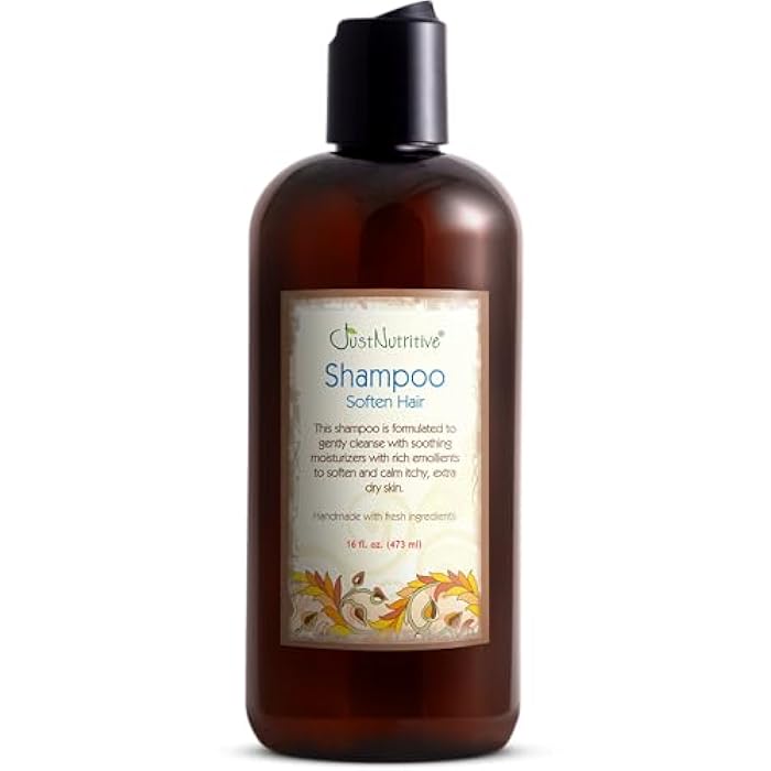 Just Nutritive Psoriasis Soften Hair Shampoo | Natural Shampoo for Scalp Concerns | Sulfate Free Shampoo for Men and Women | Scalp Treatment for All Hair Types 16 Fl Oz - Image 1