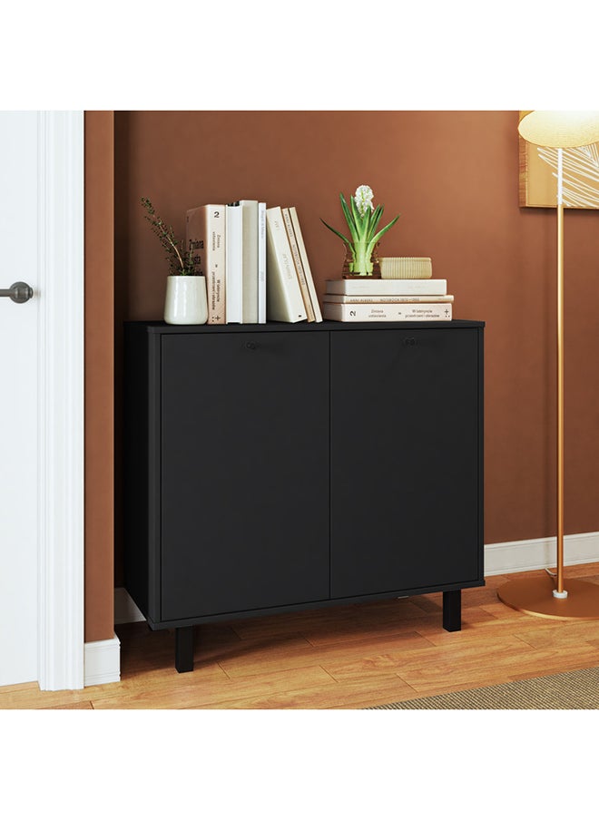 Home Box Cabinet - Mdp 15Mm Color Black 90 x 35.5 x 82.5 cm  - Image 1