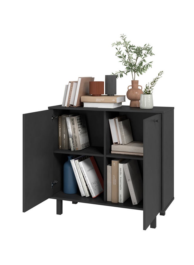 Home Box Cabinet - Mdp 15Mm Color Black 90 x 35.5 x 82.5 cm  - Image 2